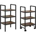 LTTROMAT Slim Rolling Storage Cart 6 Tier Bathroom Organizer Mobile Shelving Unit Utility Cart Tower Rack for Kitchen Laundry Narrow Places, Black