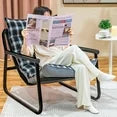 Modern Accent Chair with Metal Frame & Plush Padded Seat - Comfortable Lounge Chair for Living Room, Office, Bedroom