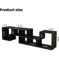 LinkRomat Free-Combination Cube Bookshelf 2 Shelf Bookcase, Deformable Open Storage Bookcase Shelf for Living Room, Bedroom, Home Office, Oak