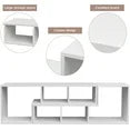 LinkRomat Free-Combination Cube Bookshelf 2 Shelf Bookcase, Deformable Open Storage Bookcase Shelf for Living Room, Bedroom, Home Office, Oak