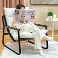 Modern Accent Chair with Metal Frame & Plush Padded Seat - Comfortable Lounge Chair for Living Room, Office, Bedroom