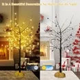 LinkRomat Halloween Tree Set for 3, 4FT 5FT 6FT with 200 LED Lights & 24 Ornaments, Halloween Decorations Home Party Indoor Outdoor