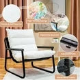 Modern Accent Chair with Metal Frame & Plush Padded Seat - Comfortable Lounge Chair for Living Room, Office, Bedroom