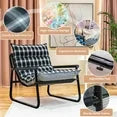 Modern Accent Chair with Metal Frame & Plush Padded Seat - Comfortable Lounge Chair for Living Room, Office, Bedroom
