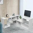 LinkRomat Free-Combination Cube Bookshelf 2 Shelf Bookcase, Deformable Open Storage Bookcase Shelf for Living Room, Bedroom, Home Office, Oak