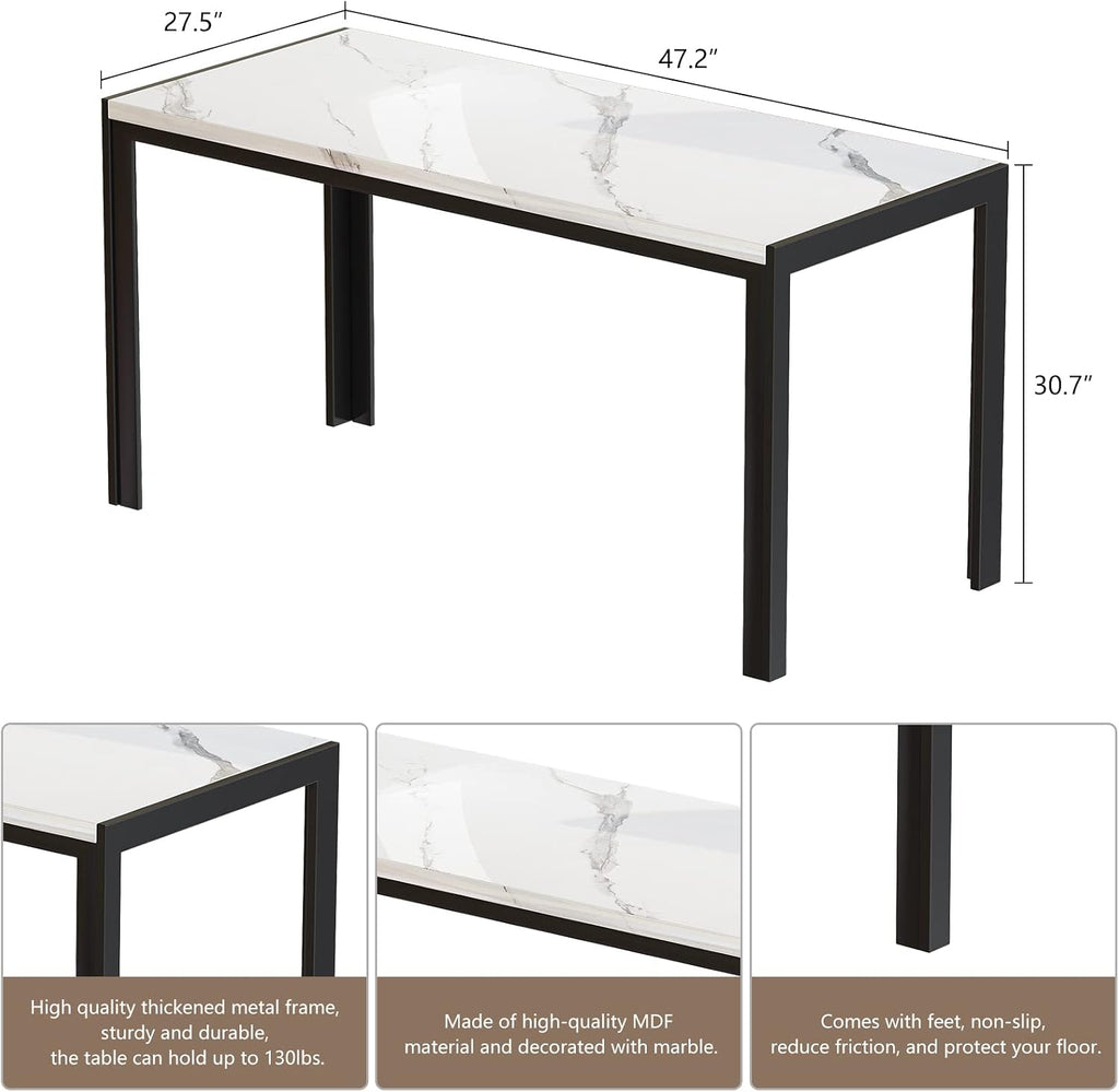 Cvortll Breakfast Nook Table Set,Coffee Table with Bench for 4-6 People, Kitchen Tables Set for Small Spaces