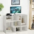 LinkRomat Free-Combination Cube Bookshelf 2 Shelf Bookcase, Deformable Open Storage Bookcase Shelf for Living Room, Bedroom, Home Office, Oak