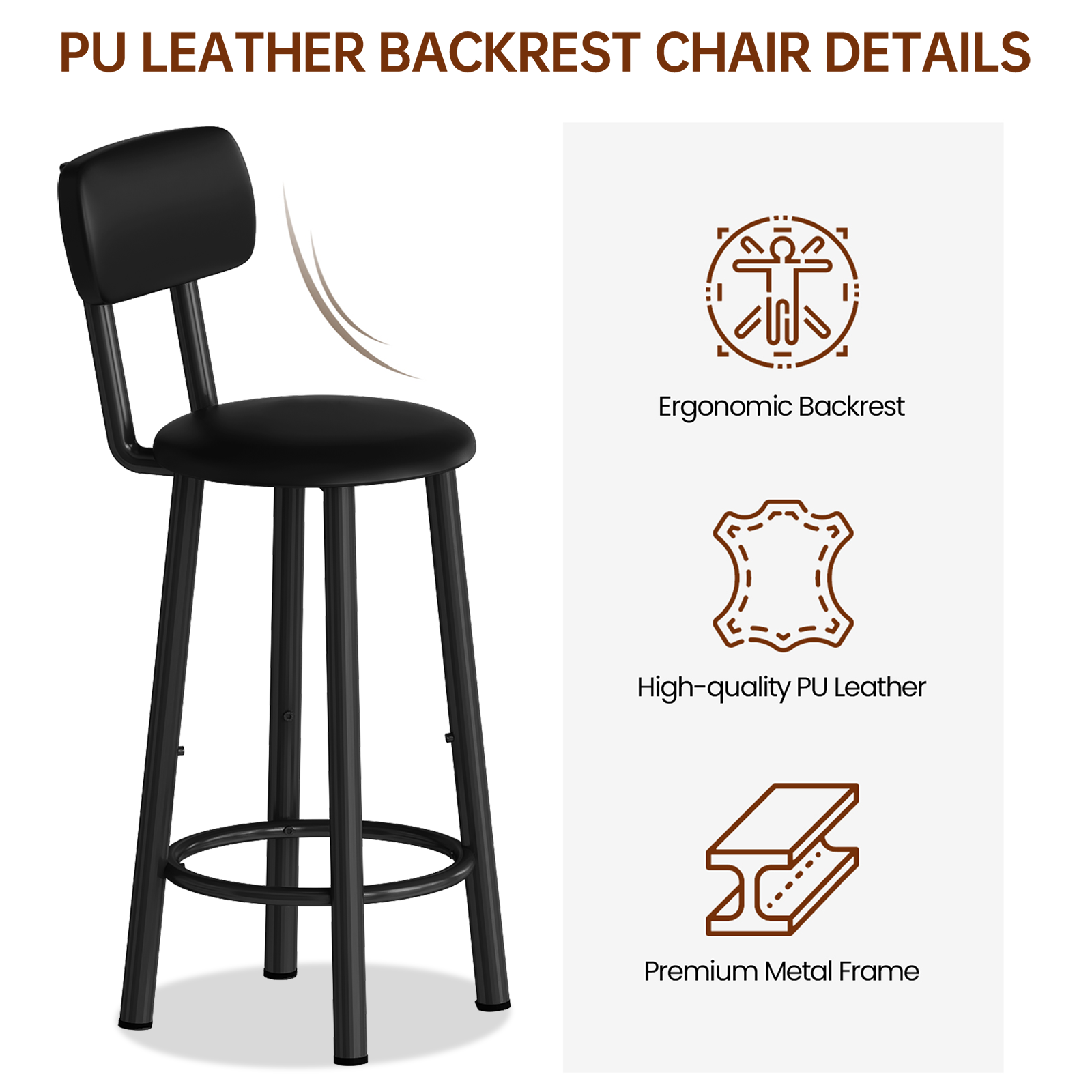 LinkRomat Dining Table Set for 2,3 Piece Pub Table and Chairs Set with Storage Shelves, Small Space Bistro Kitchen & Bar Tables, Counter Height Dining Set