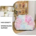 LinkRomat Bean Bag Chairs for Kids, 27" Modern Rainbow Colors Beanbag Sofa with Sponge Filling & Comfy Soft Faux Fur, Kids Teens Bean Bags Chair Sofa for Bedroom, Living Room