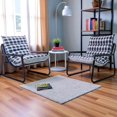 Modern Accent Chair with Metal Frame & Plush Padded Seat - Comfortable Lounge Chair for Living Room, Office, Bedroom