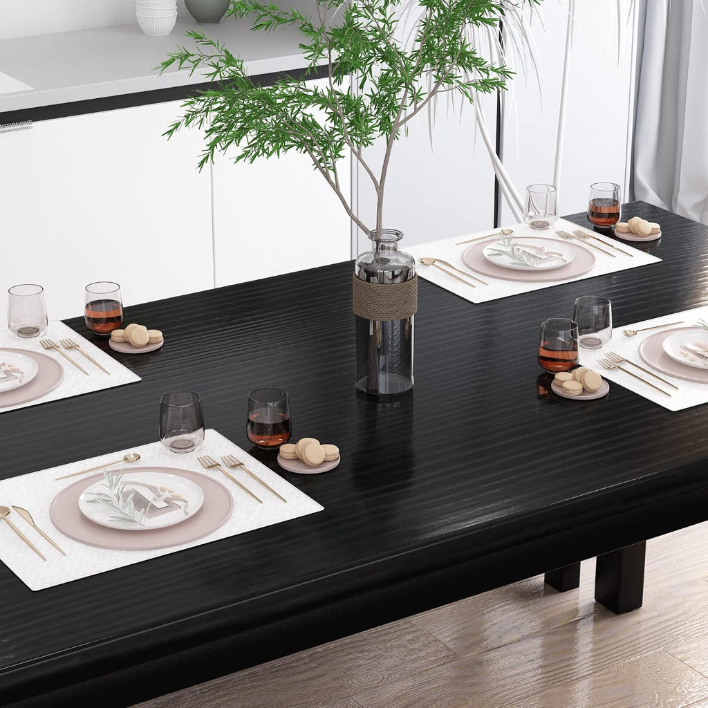 Recaceik 3 Piece Dining Room Table 28.7"H and Long Benches Suitable for Families of Four to Six